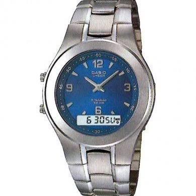 Jam Tangan Pria Vintage Casio Lineage Titanium LIN-166 Titanium Body Titanium Strap Collector Item