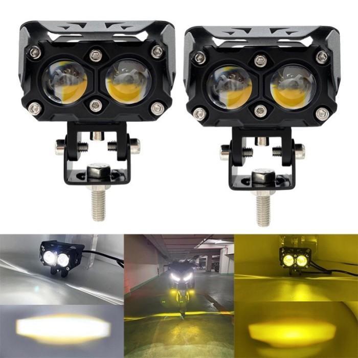 Lampu Tembak Laser Foglamp Sql 3 Mata Kipas Super Bright Hi Lo 35 Watt Lampu Tembak Motor Mobil Mode