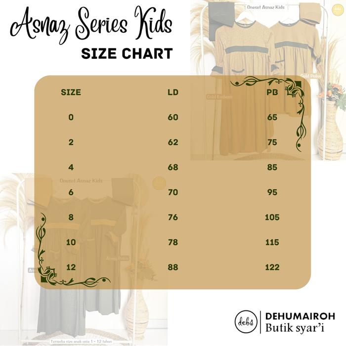 Asnaz Gamis Dewasa Series by Asiyah Nazly Bahan Lexus Embos dan Premium