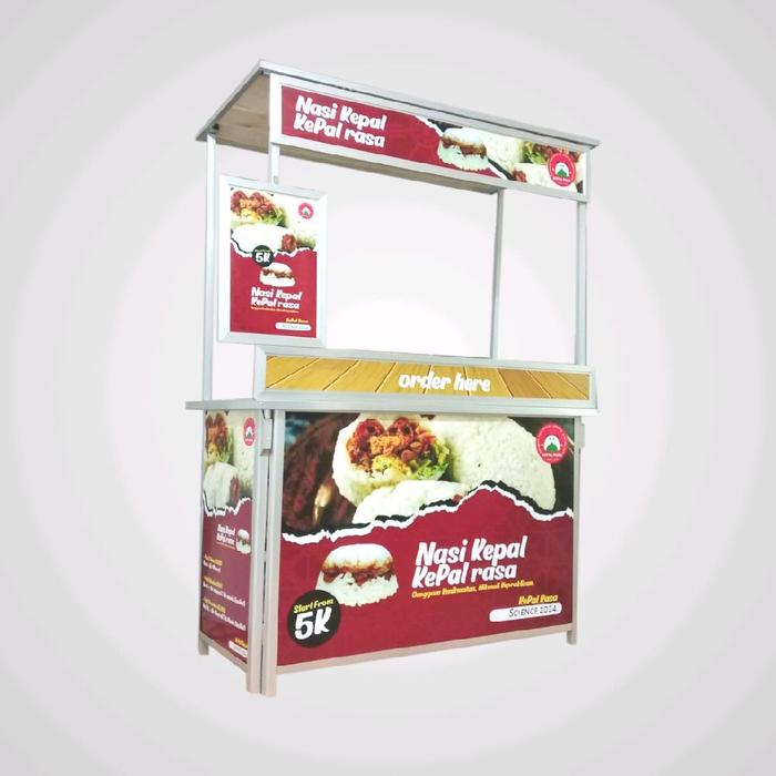Booth Portable / Gerobak Lipat + Atap