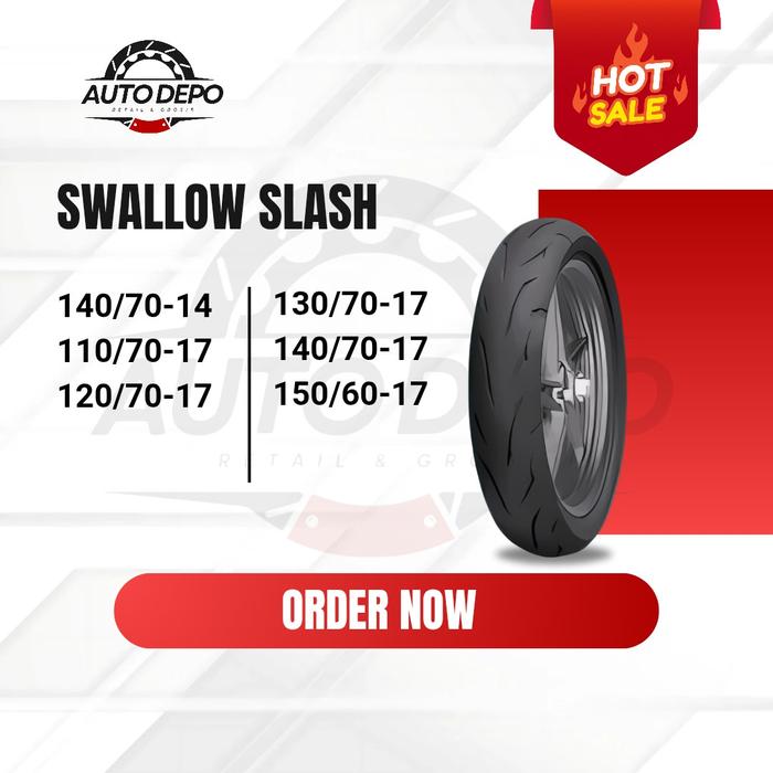 BAN SWALLOW SLASH RING 14 & 17 UKURAN SPESIAL BAN BESAR Motorcycle Ban