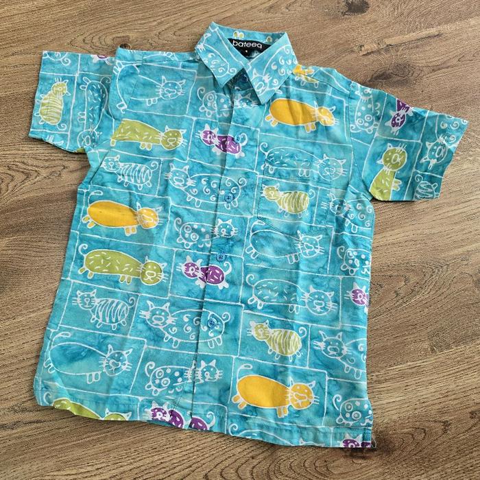 preloved kemeja batik anak bateeq size 4