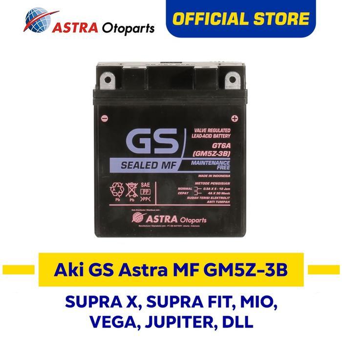 Aki Motor GS ASTRA MF GM5Z-3B Supra Vega Mio Smash Shogun dll