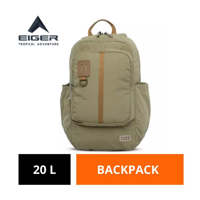 [BISA COD] Tas Ransel Pria Eiger Original 20 L Hitam Nilon Vert89 Backpack 20l