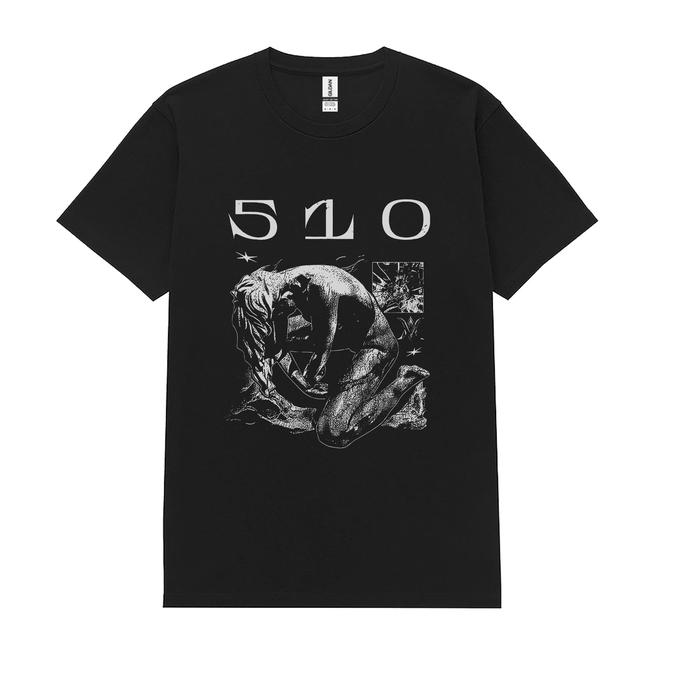 [COD] Kaos T-Shirt Band 510 - Sacred Hitam, Model Combed, Bahan Katun - S
