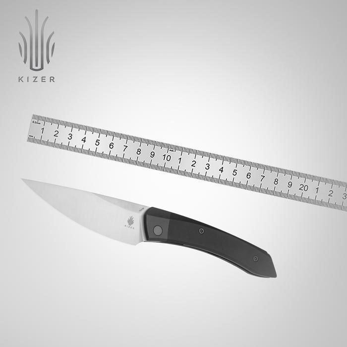 Kizer Survival Knife V4663C1 Momo 2024 New Aluminium Handle 154CM Steel Blade Pocket Knife for Outdo