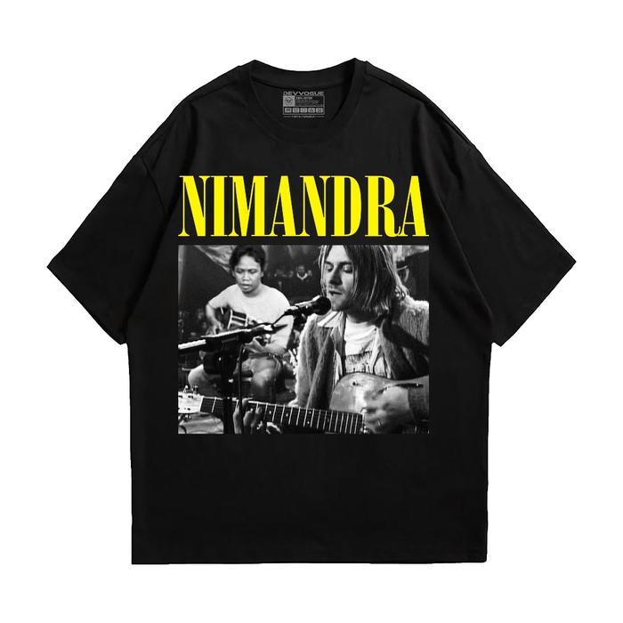 Devvogue Kaos Band Nirvana Duet Mandra Black T-shirt