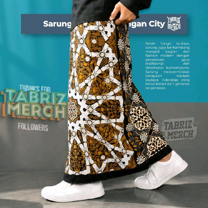 SARUNG BATIK MOTIF BHS BROWN ORIGINAL PEKALONGAN PRIA/WANITA KEKINIAN Kain Rayon Tebal Muslim Dewasa