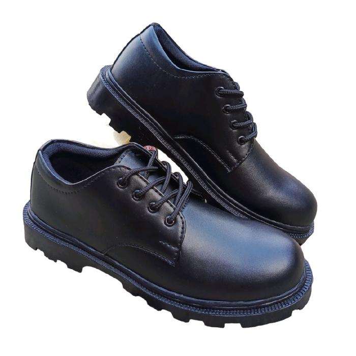 Sepatu Pantofel pria kondangan kasual dinas harian security polisi polri tni abri Hitam Shoes Pria K