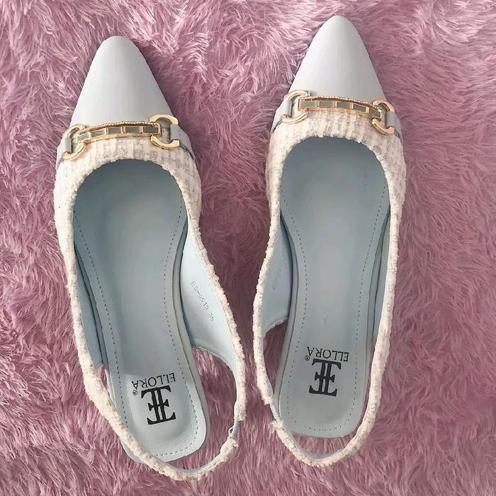 ELLORA Heels Sepatu Wanita Slingback Import