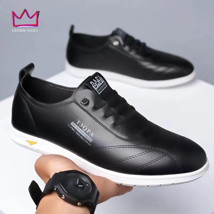 Sepatu Pria | Sepatu Olahraga Pria | Sepatu Casual K50 | Sneakers Kulit Kasual Trendi Cowok | Sneake