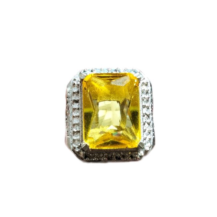 batu cincin yelow safir 1pcs