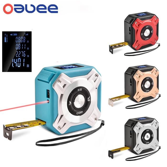 5m/40m Laser Tape Measure Distance Meter Metro Laser Rangefinder