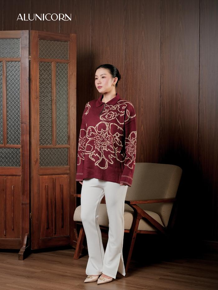 Alunicorn - Senra Series - Cardigan Sweater & Blouse Wanita Korean Style Knitwear Premium Elegant Ca