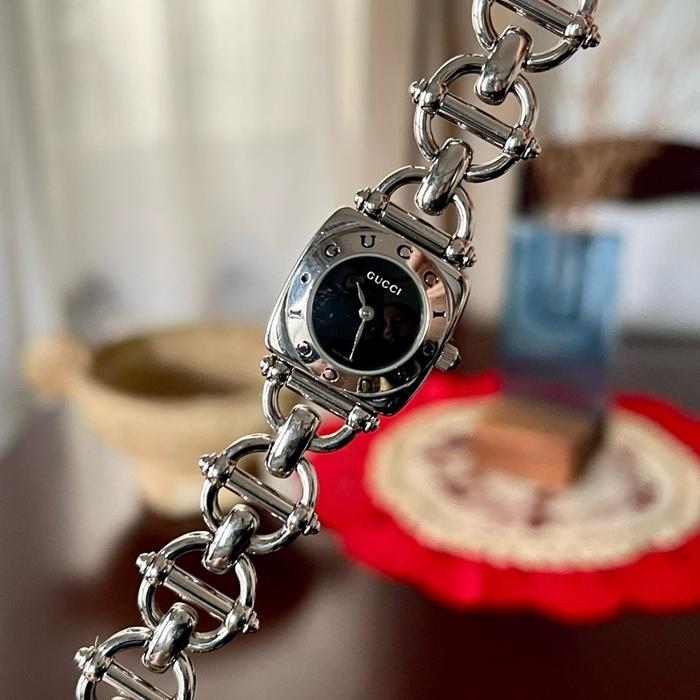 G*cci 6400L Horsebit Silver Watch