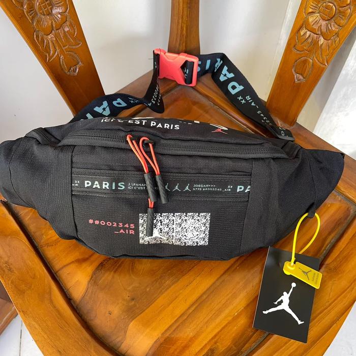 Jordan Flight Waistbag Crossbody Tas Pinggang & Slempang Kualitas AAA+ Bahan Canvas Premium Size 30x