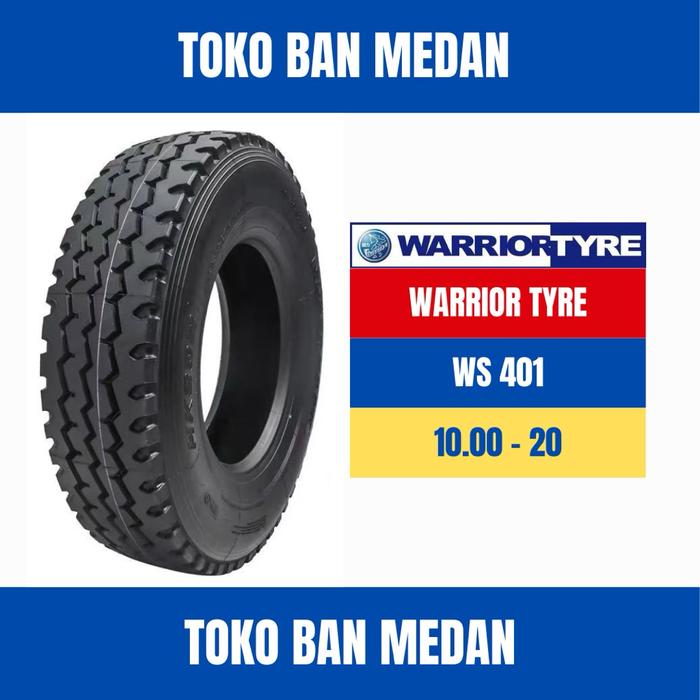 BAN TRUK WARRIOR WS401 1000 R20 20 KAWAT ( KOMPLIT BAN DALAM DAN SELENDANG )