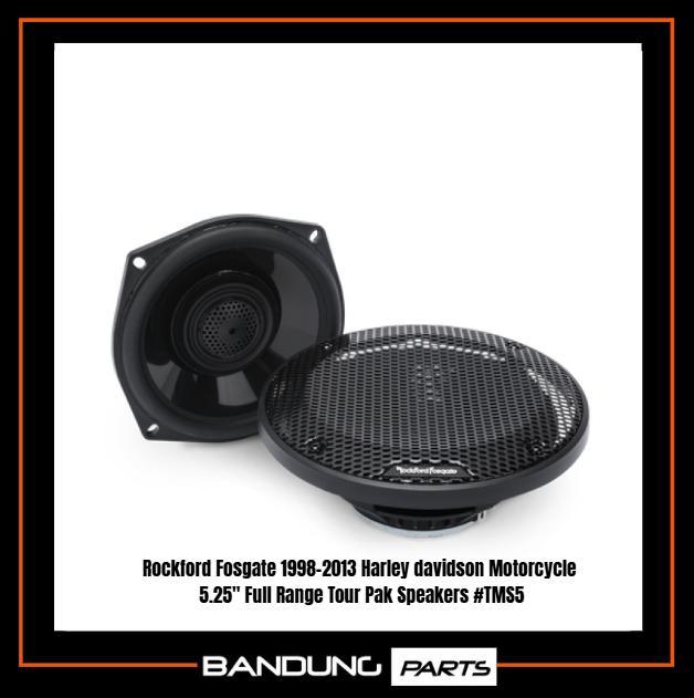 ROCKFORD FOSGATE 1998-2013 HARLEY DAVIDSON MOTORCYCLE 5.25" FULL RANGE TOUR PAK SPEAKERS #TMS5
