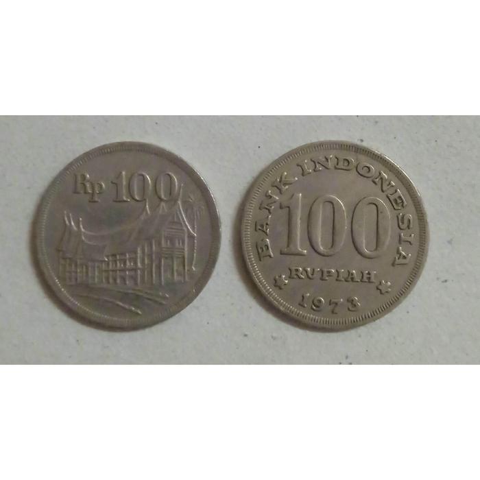 Uang Koin Rp. 100,- Tebal Tahun 1973