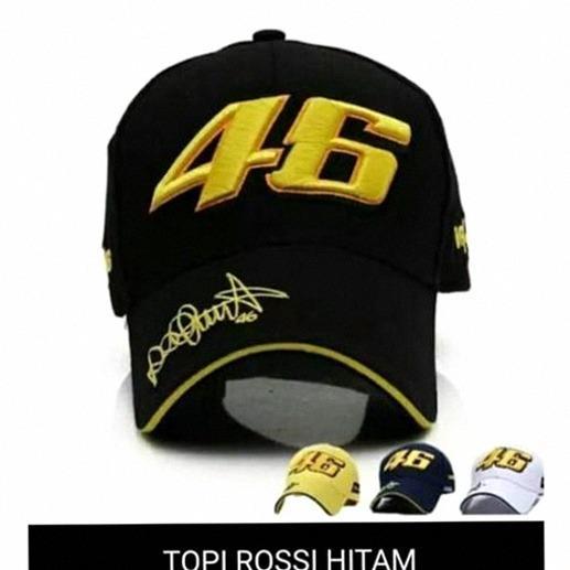 Topi Baseball Rossi 46 MotoGP VR46 Official Import Fashion Pria Wanita Kekinian