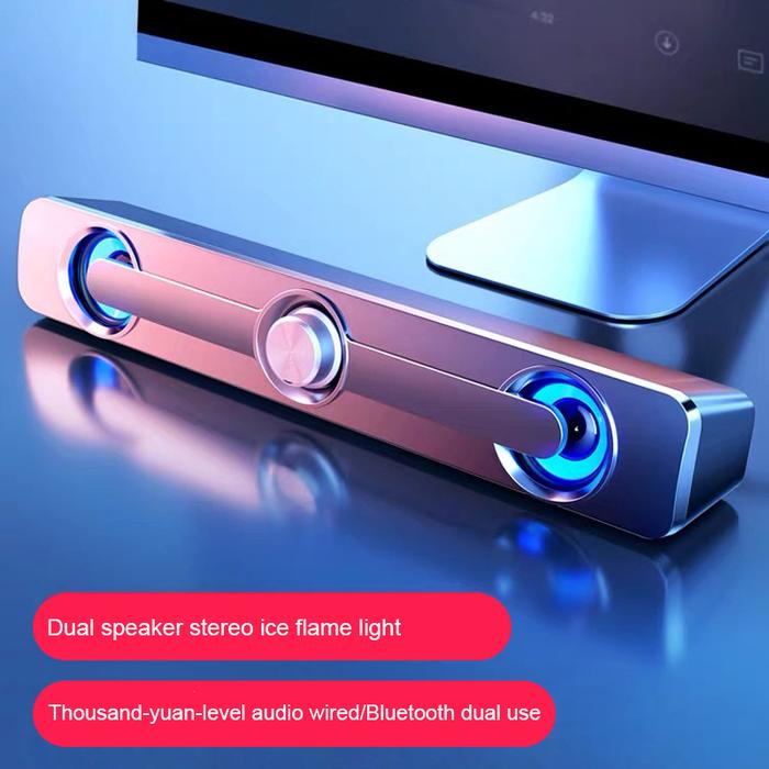 USB Wired Powerful Computer Speaker Stereo Subwoofer Bass Speaker