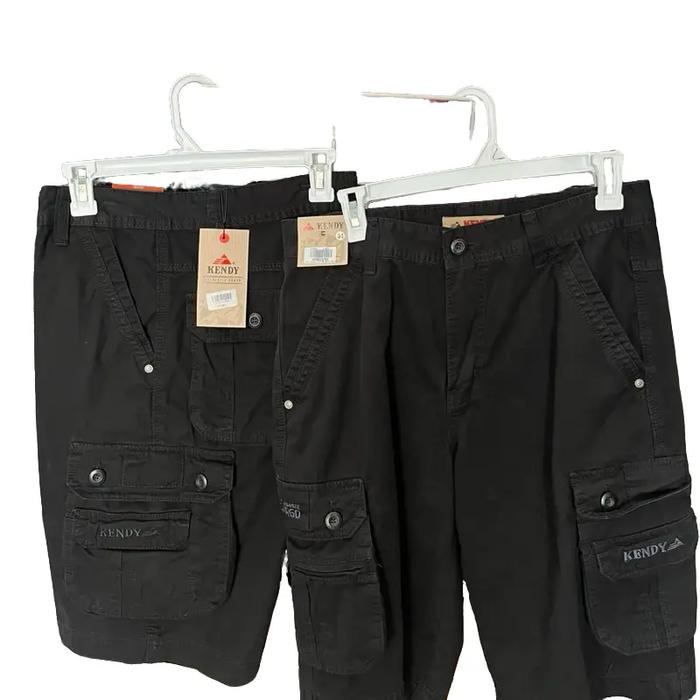 Celana Cargo Kendy Pendek Warna Hitam