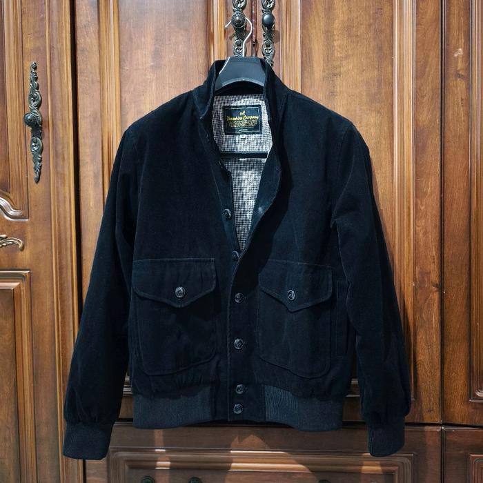 Timechine Co Remington A1 Bomber Flight Jaket Jaket Casual Pria Hitam Black