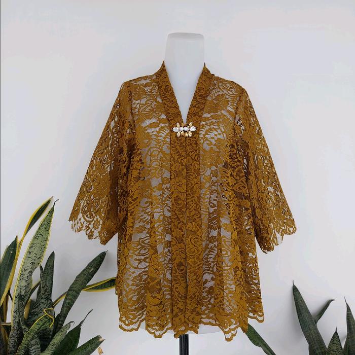 Kebaya Kartini Pendek Warna Eek Kuda