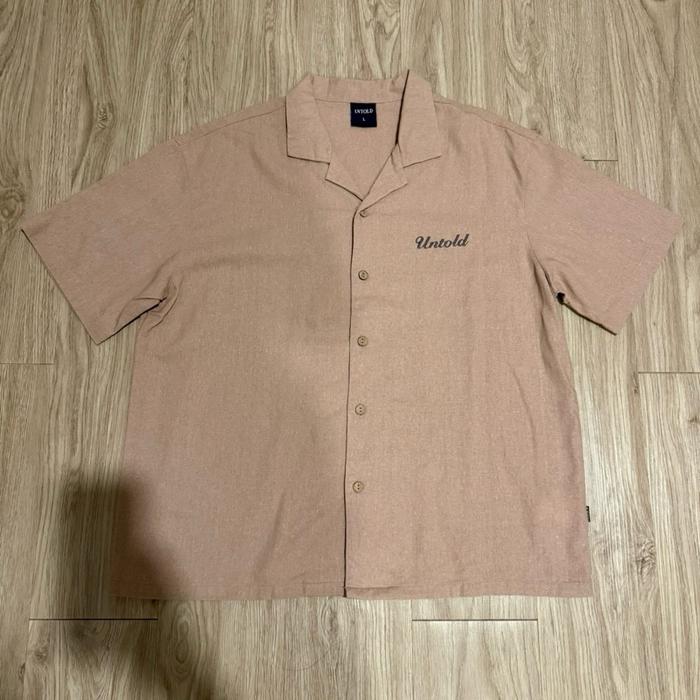 Kemeja Untold Pink Shirt (Size: L)