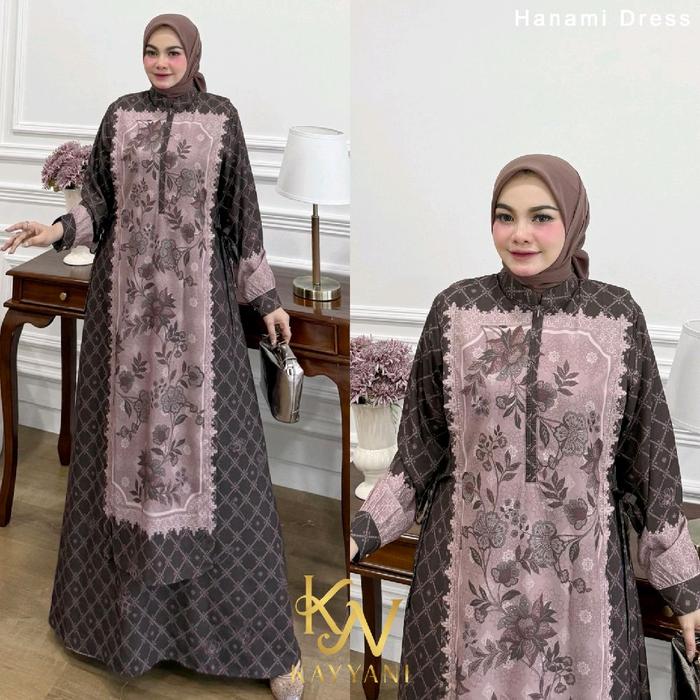 Hanami dress gamis terbaru premium original import by Kayyani