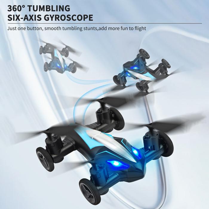 Drone Mini ABS dengan Kamera Drone RC Deformasi Pesawat Motor 2 In 1