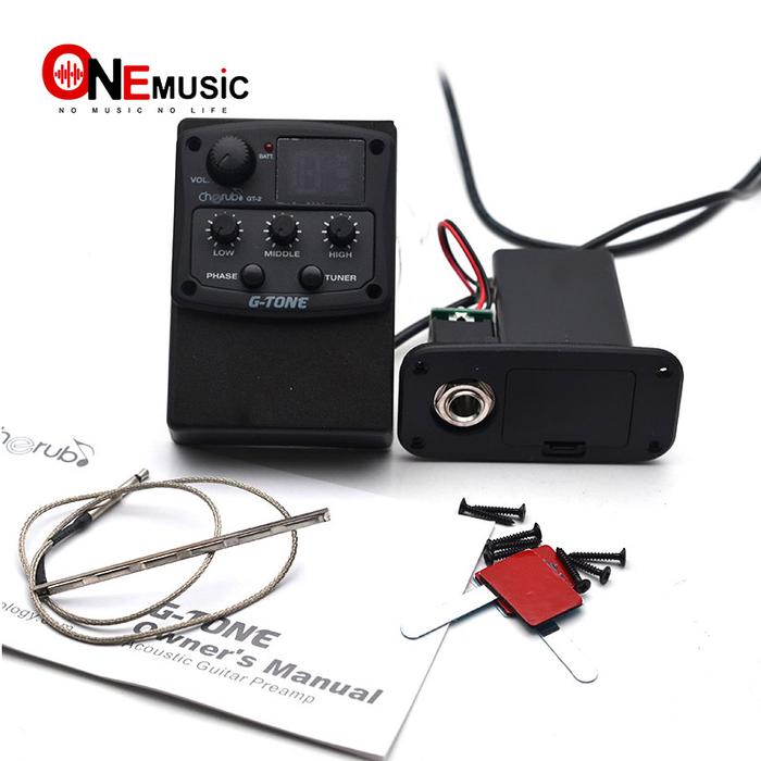 Cherub G-Tone Series Acoustic Guitar Preamp GT-2/GT-3/GT-4 Piezo