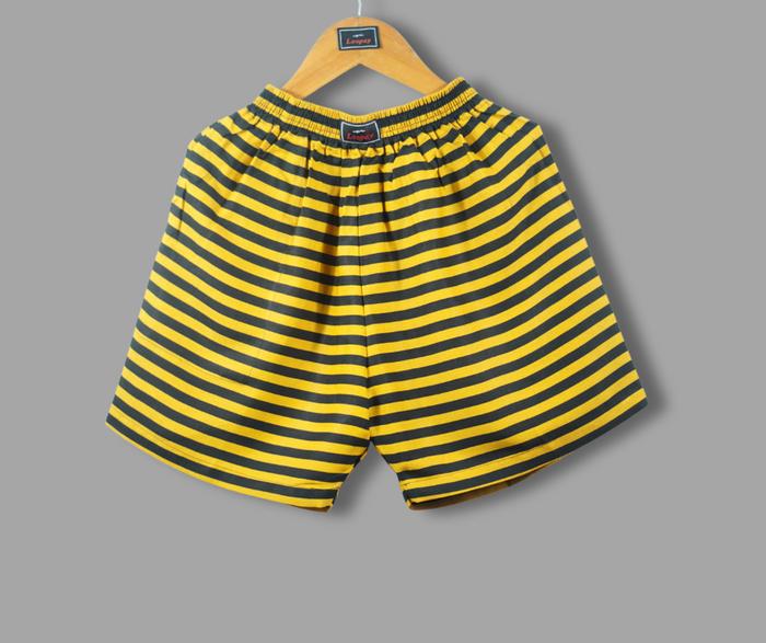 CELANA LOOPAY BOXER LOOPAY MOTIF STRIP BLACK YELLOW