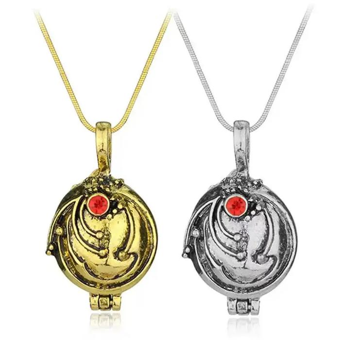 Kalung Can Open Vampire Diaries Elena Gilbert, Liontin Kalung Vervain untuk Wanita dan Pria Batu Ema