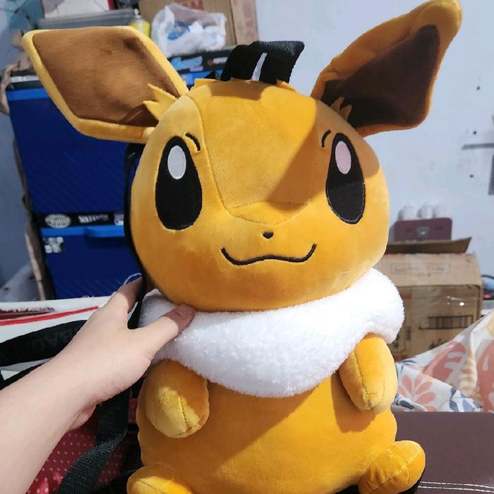 Tas Boneka Eevee pokemon tas ransel kecil boneka