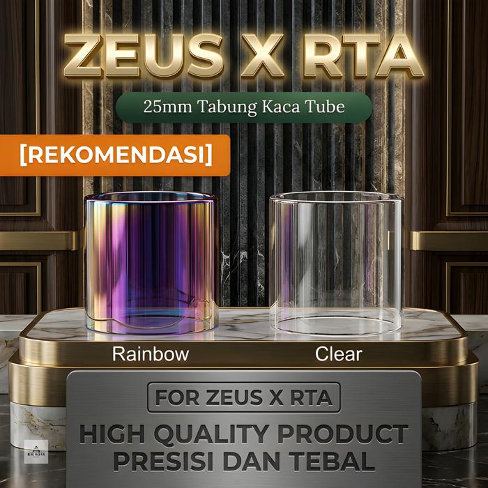 [CEPAT HABIS]  ZEUS X RTA Replacement Glass | 25 25mm Tabung Kaca Tube