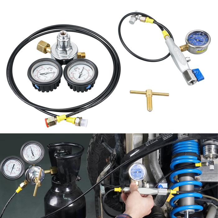 Universal ATV UTV 600psi Nitrogen Shock Fill Kit for Yamaha Raptor