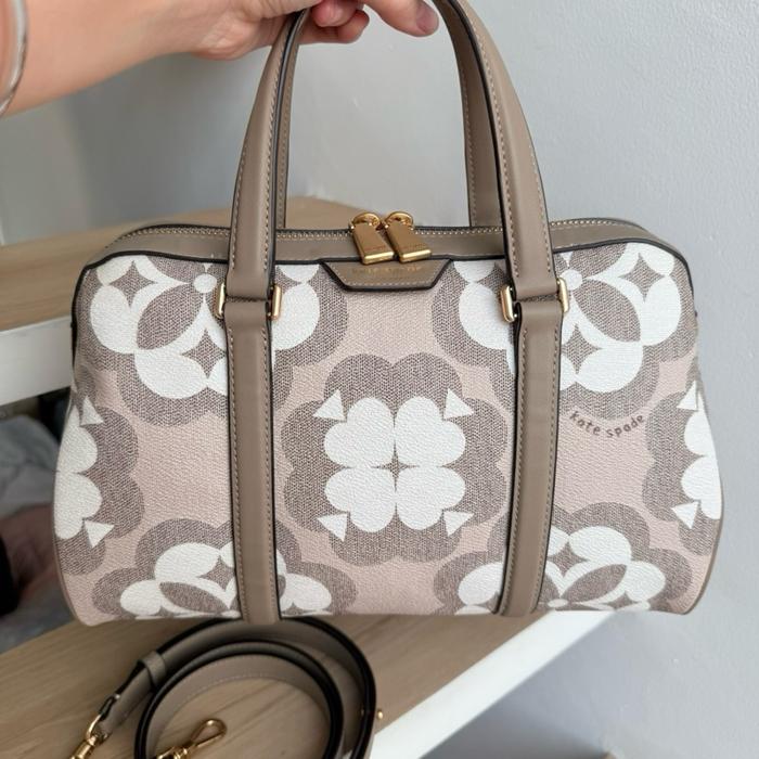 KS satchel flower jacquard tas bag tote shoulder sling