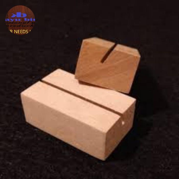 id card holder kayu 8x3x2.5