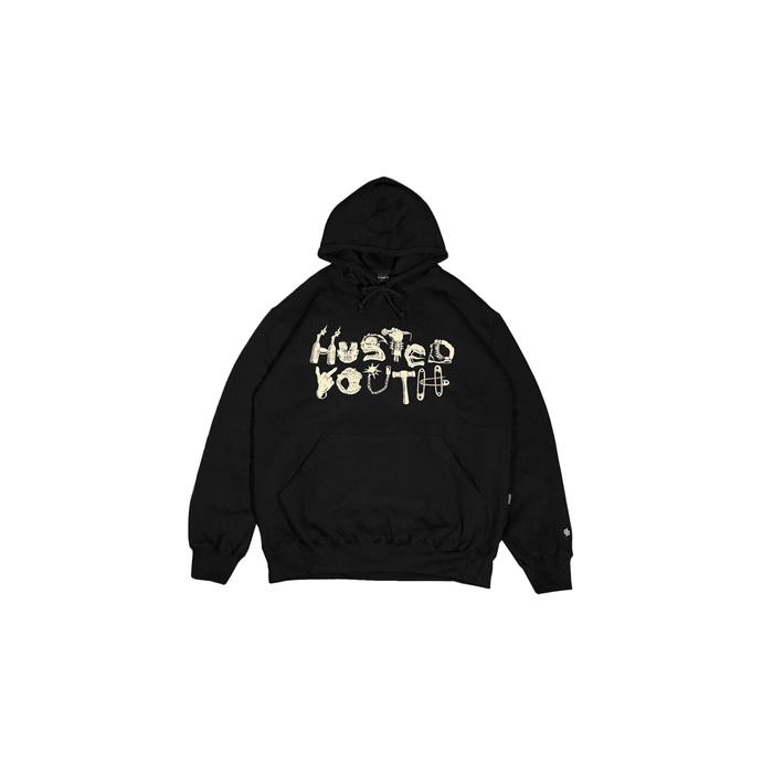 0126 JAKET HUSTED GEITAL BLACK HOODIE
