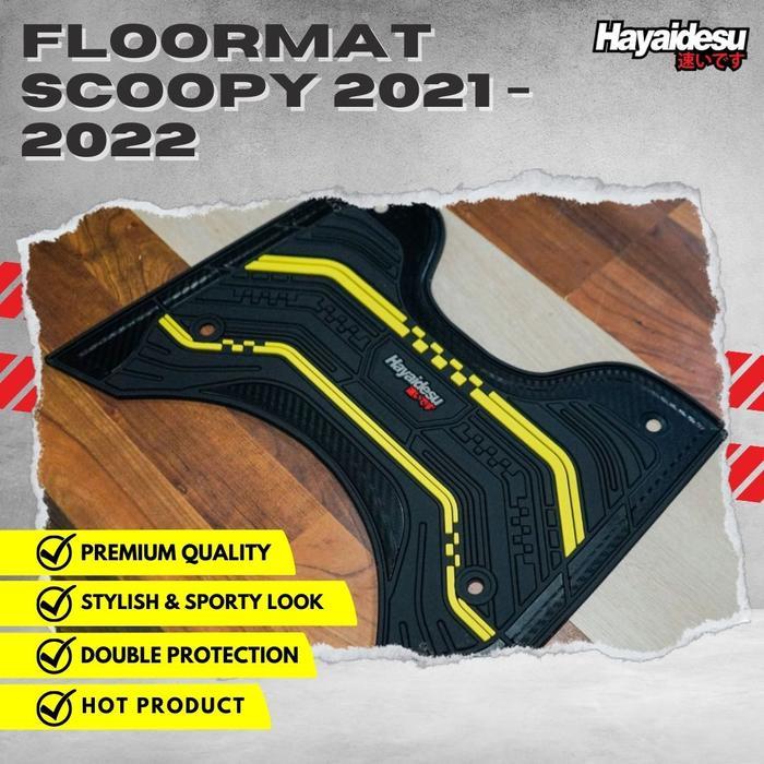 Hayaidesu Floor Mat New Scoopy 2021-2025 Karpet Motor - Premium Quality