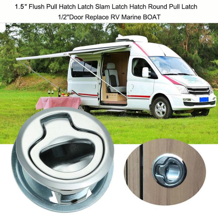 Kunci gerendel pintu baja tahan karat kunci gerendel tarik Flush RV