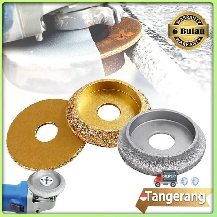 1Pcs Mata Pinggul Bevel Granit Bullnose Emas 10Mm Roda Gerinda Diamond / Granit 60X60 / Mata Bevel G