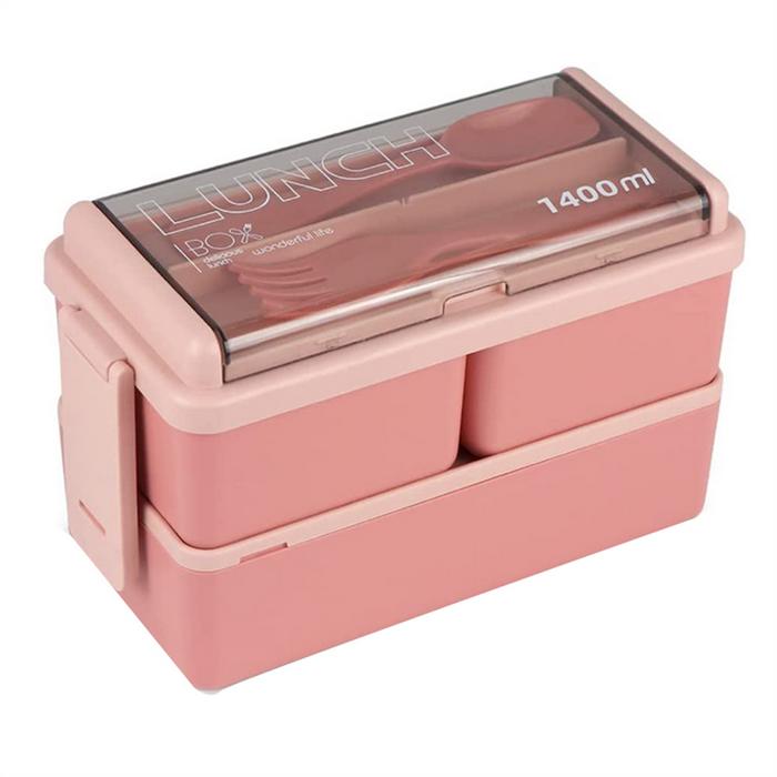 Bento Box Kit 47.35OZ Bento Box Adult Lunch Box 3 Compartments Bento