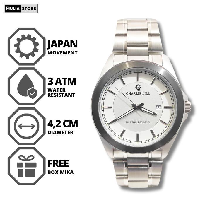 Jam Tangan Pria Charlie Jill 1353 M Analog