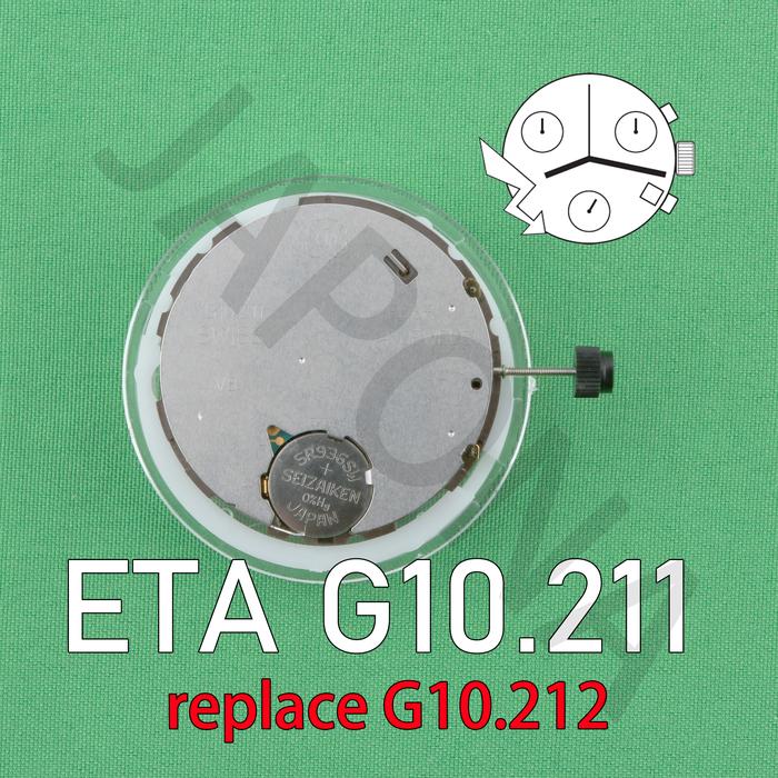 ETA G10.211 Movement 4-Point 6-Pin G10.212 Universal V8 Quartz Watch Movement Replacement Accessorie