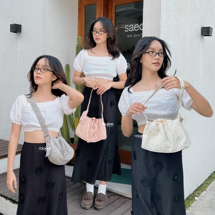 Roujee Purwokerto - Karina Size M - Tas Puffy Serut
