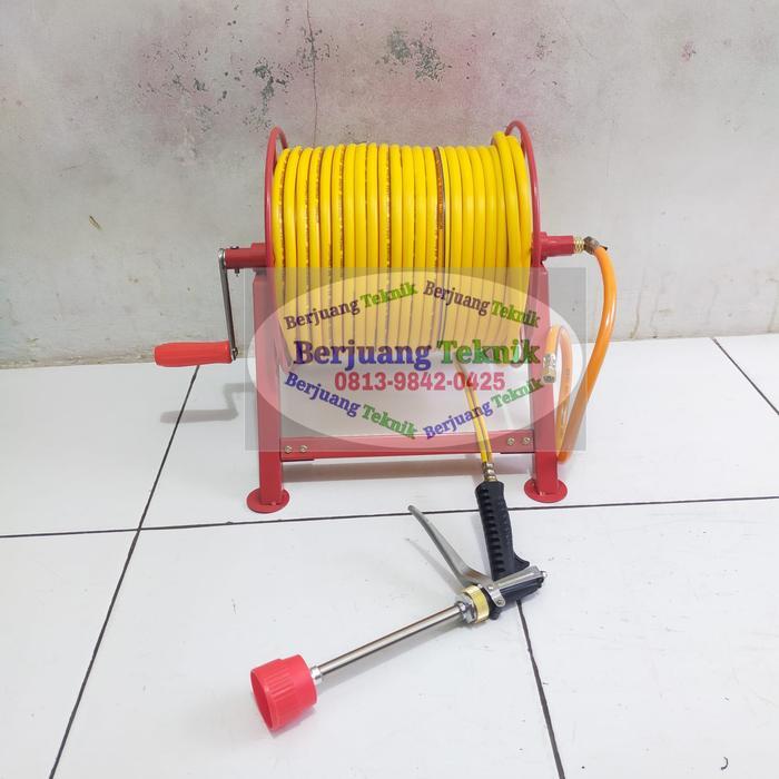 Paket Selang Stear 50 Meter komplit Gulungan Selang+stik kabut sprayer