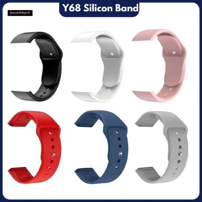 Strap Smart Watch Y68 Tali Smart Bracelet Y68 Smart Band Silicon