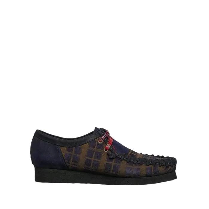 CLARKS Men's Loafers Shoes Wallabee Sepatu Casual Loafers Pria Original - Navy Combi